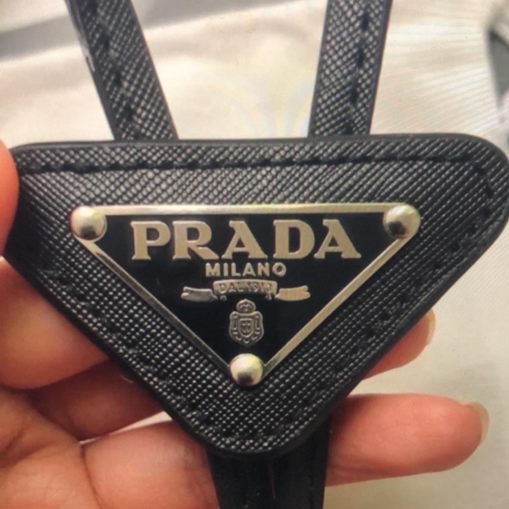 Authentic Prada Saffiano Leather Bolo Tie - Picture 8 of 8